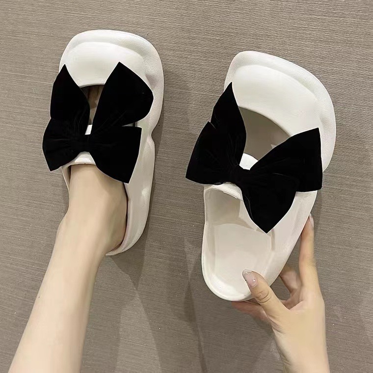 Dép sục nữ thắt nơ cute mới