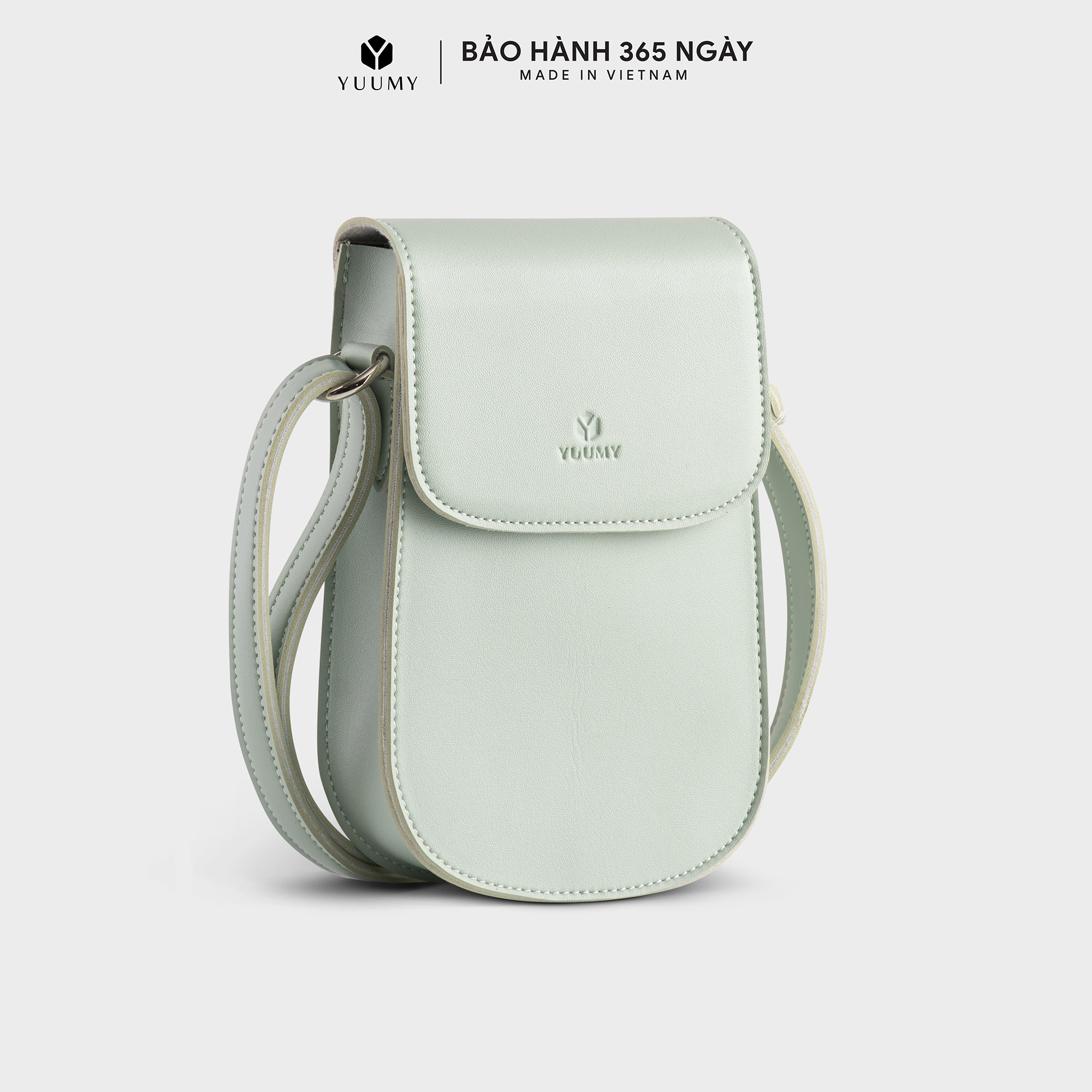 Túi đeo chéo da nữ mini trơn yuumy seasand yn225