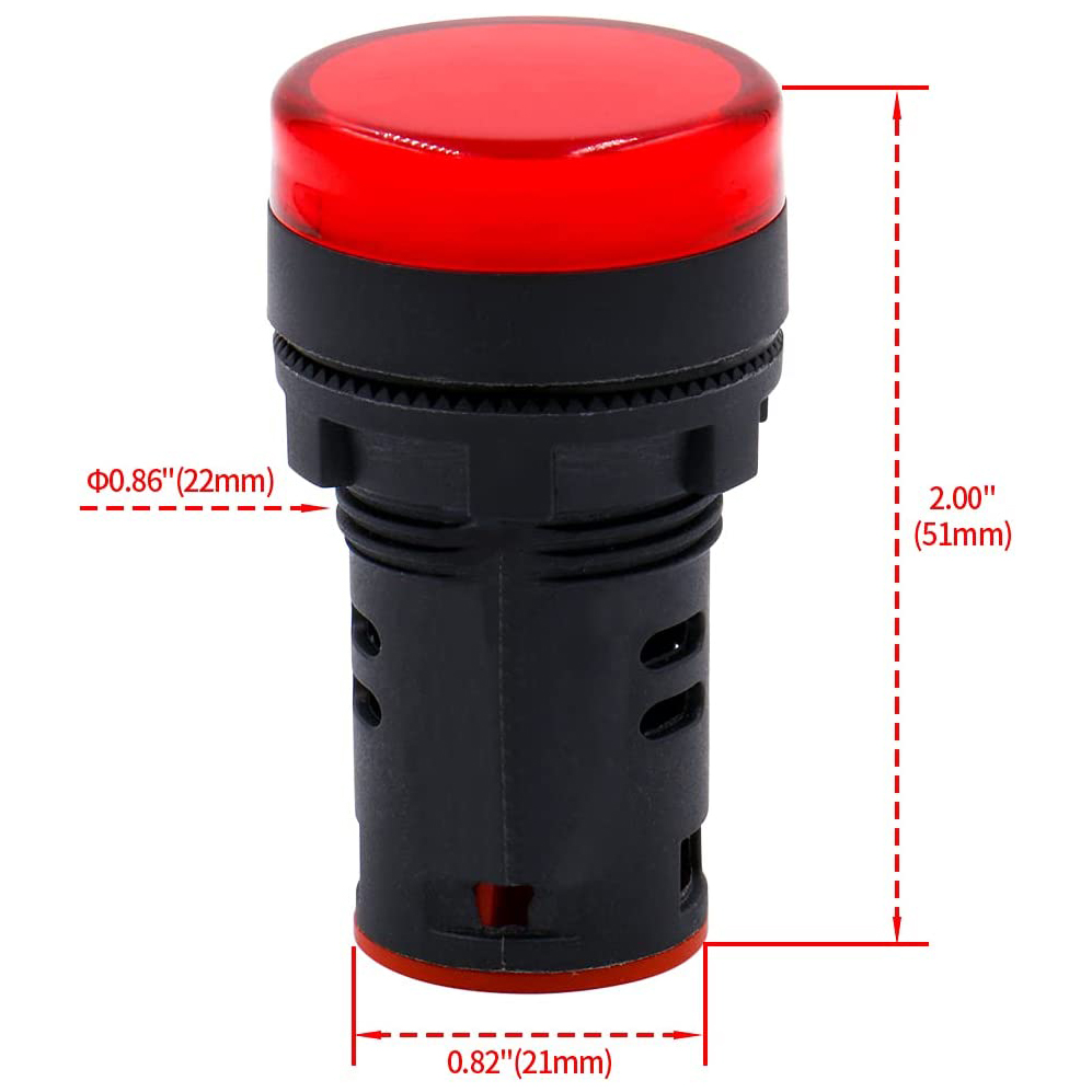 Đèn báo pha phi 22 AD16-22D/S Led 3 màu 220V - TBD62