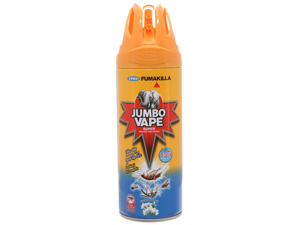 Bình xịt côn trùng Jumbo Vape SUPER hương hoa lài 300ml