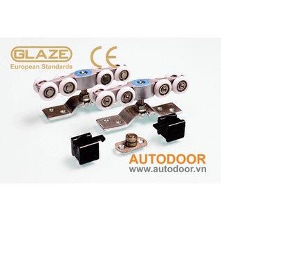 Bánh xe cửa trượt lùa dùng cho cửa 1 cánh có khung 2405-W2
