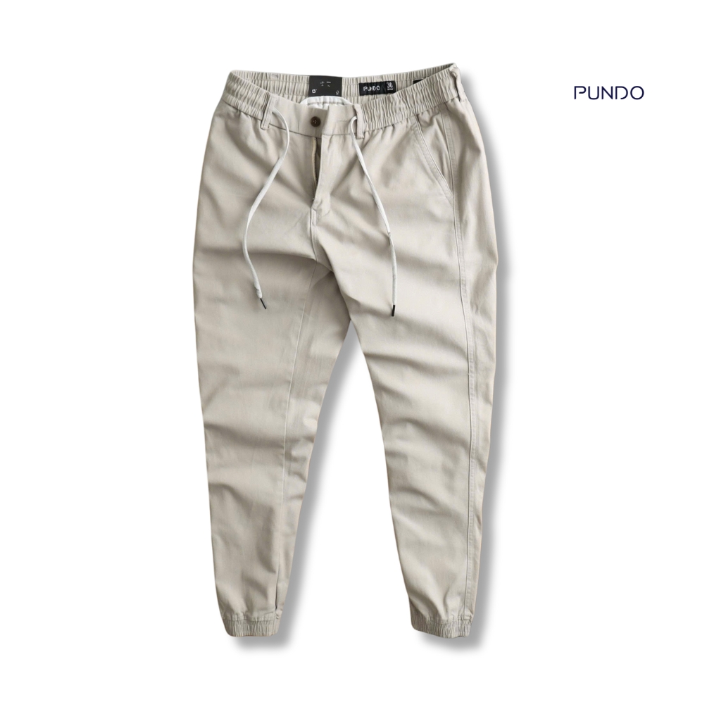 Quần jogger nam PUNDO chất kaki mềm mịn, màu basic dễ phối ,phong cách trẻ trung năng động QDPD02