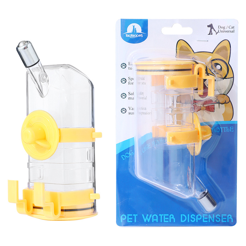 Bình nước gắn chuồng dành cho chó mèo 350ML