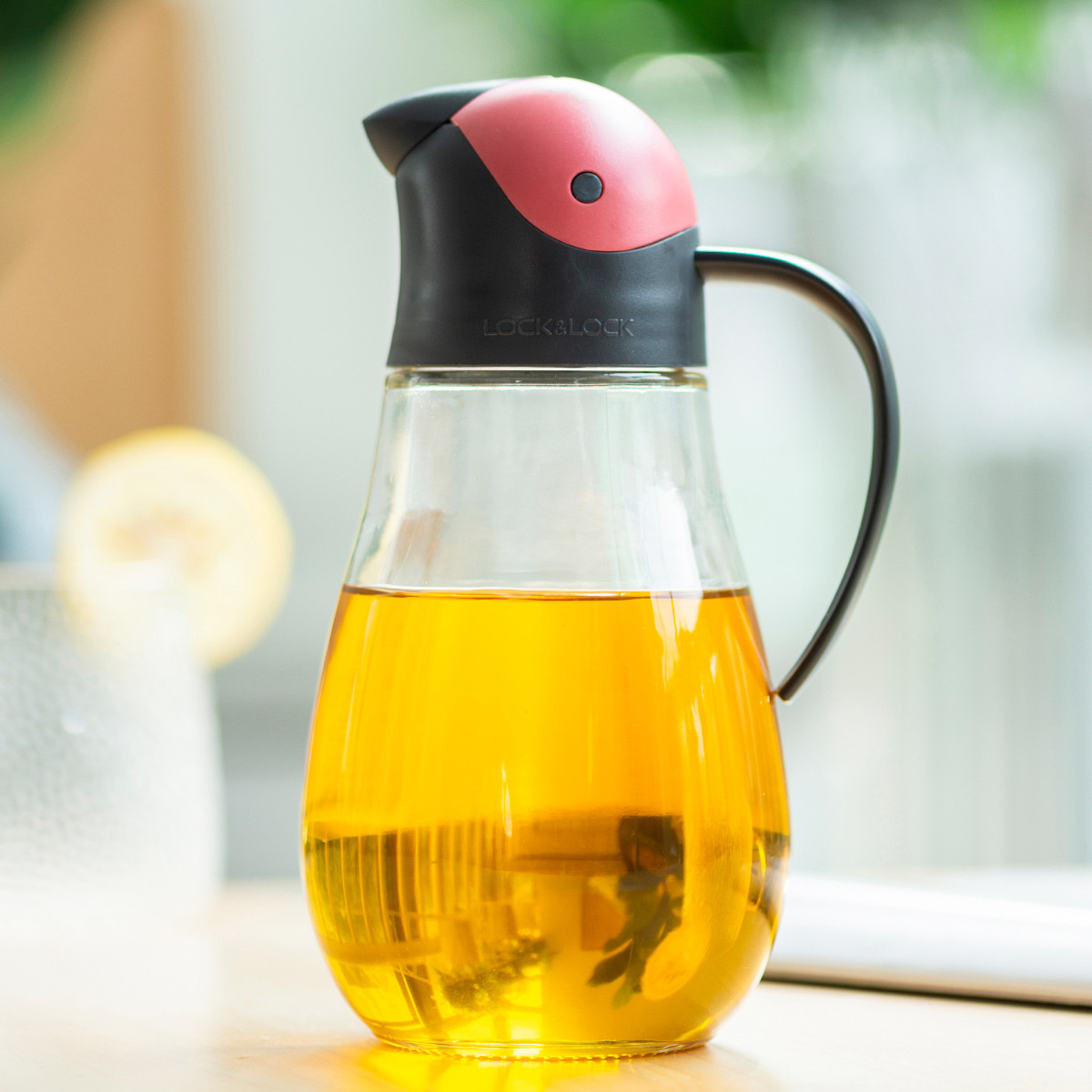 Bình Thủy Tinh Rót Dầu Lock&Lock CKO201 550ml (bình đựng dầu ăn, nước chấm, giấm, xì dầu...)