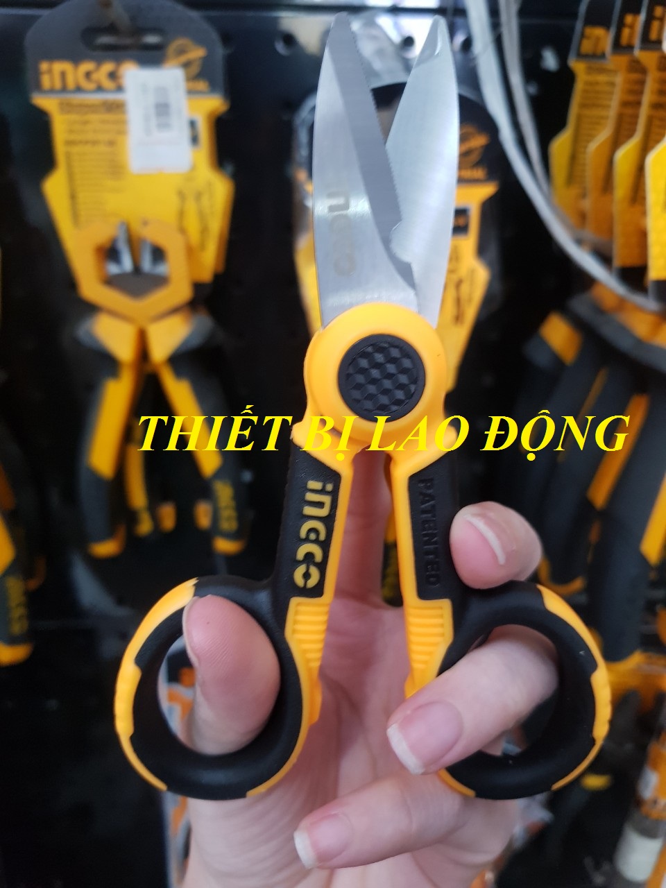 Kéo thợ điện 145mm ingco HES02855 - HES02855