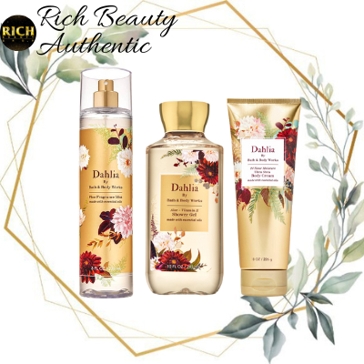 Xịt thơm body mist toàn thân dahlia bath & body works usa