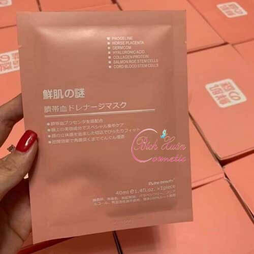 Mặt nạ nhau thai cừu của Nhật Bản đắp cực phê dùng là mê