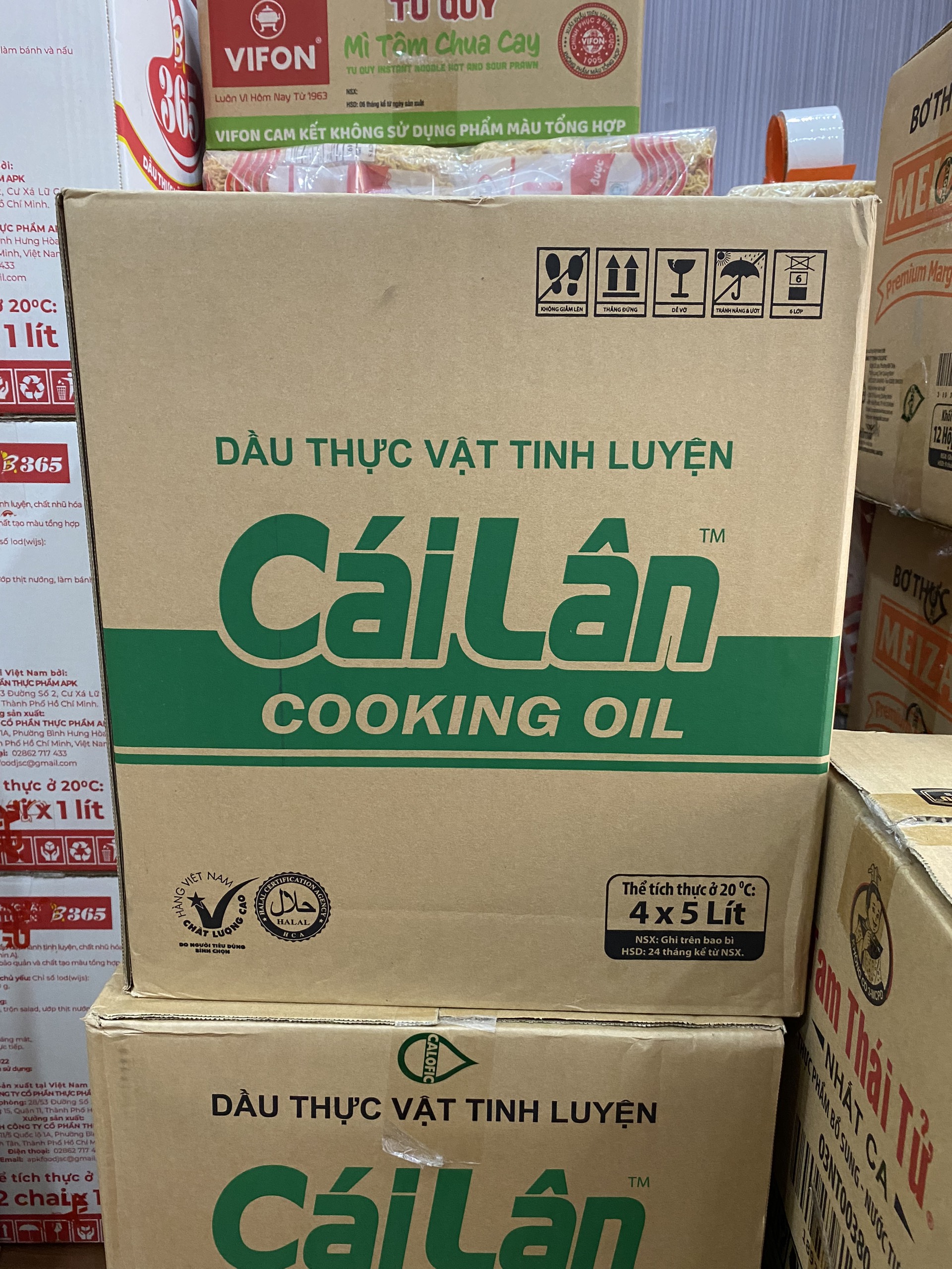 Dầu ăn Cái Lân Can 5 Lít