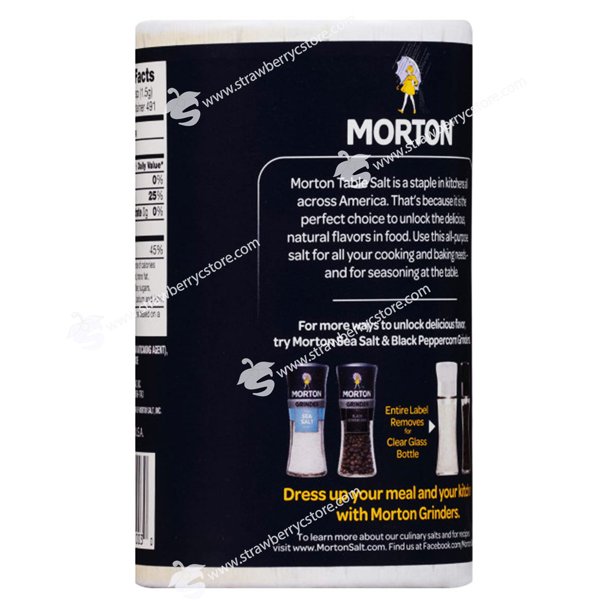 Muối I-Ốt Morton Iodized Salt, Hộp 737g (26 Oz.)