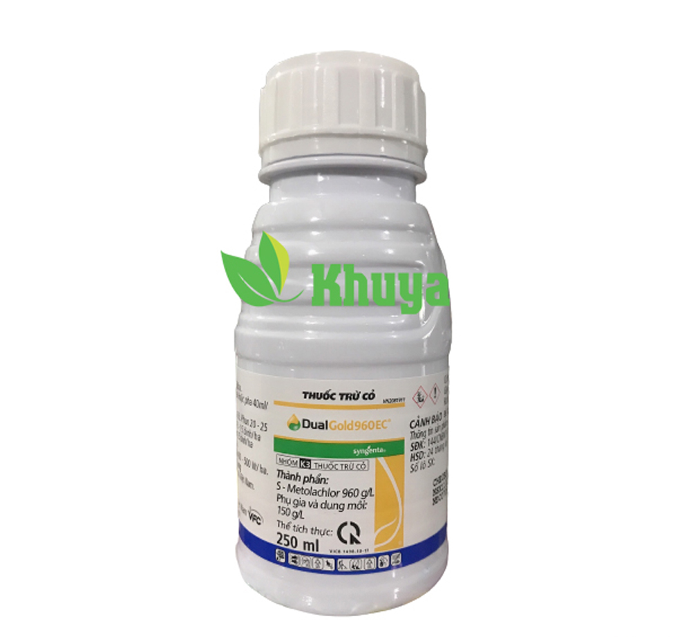 Thuốc Trừ Cỏ Dual Gold 960EC 250ml Syngenta Diệt Mầm Rau Màu