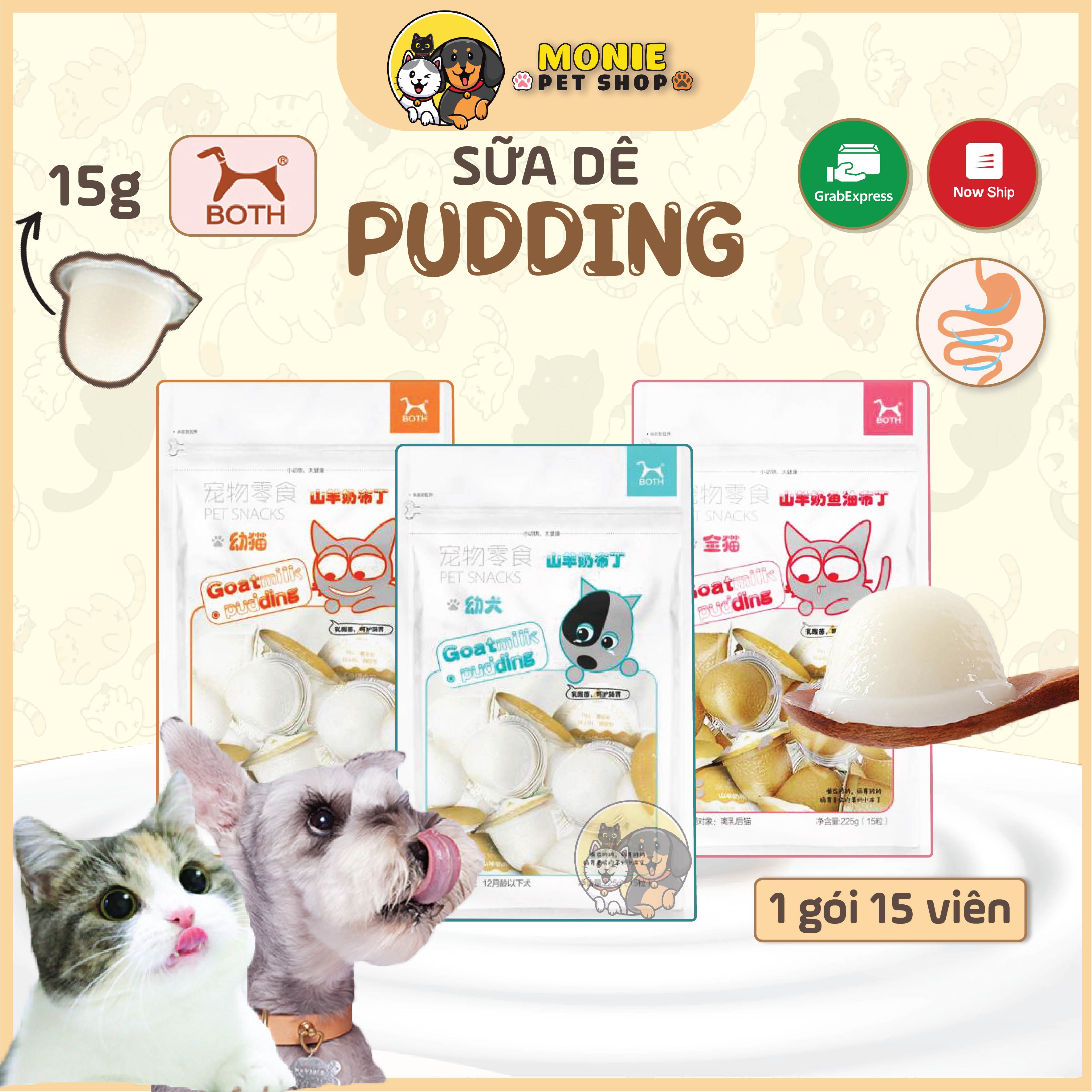 Pudding sữa dê cho chó mèo, mèo con, chó con 15g