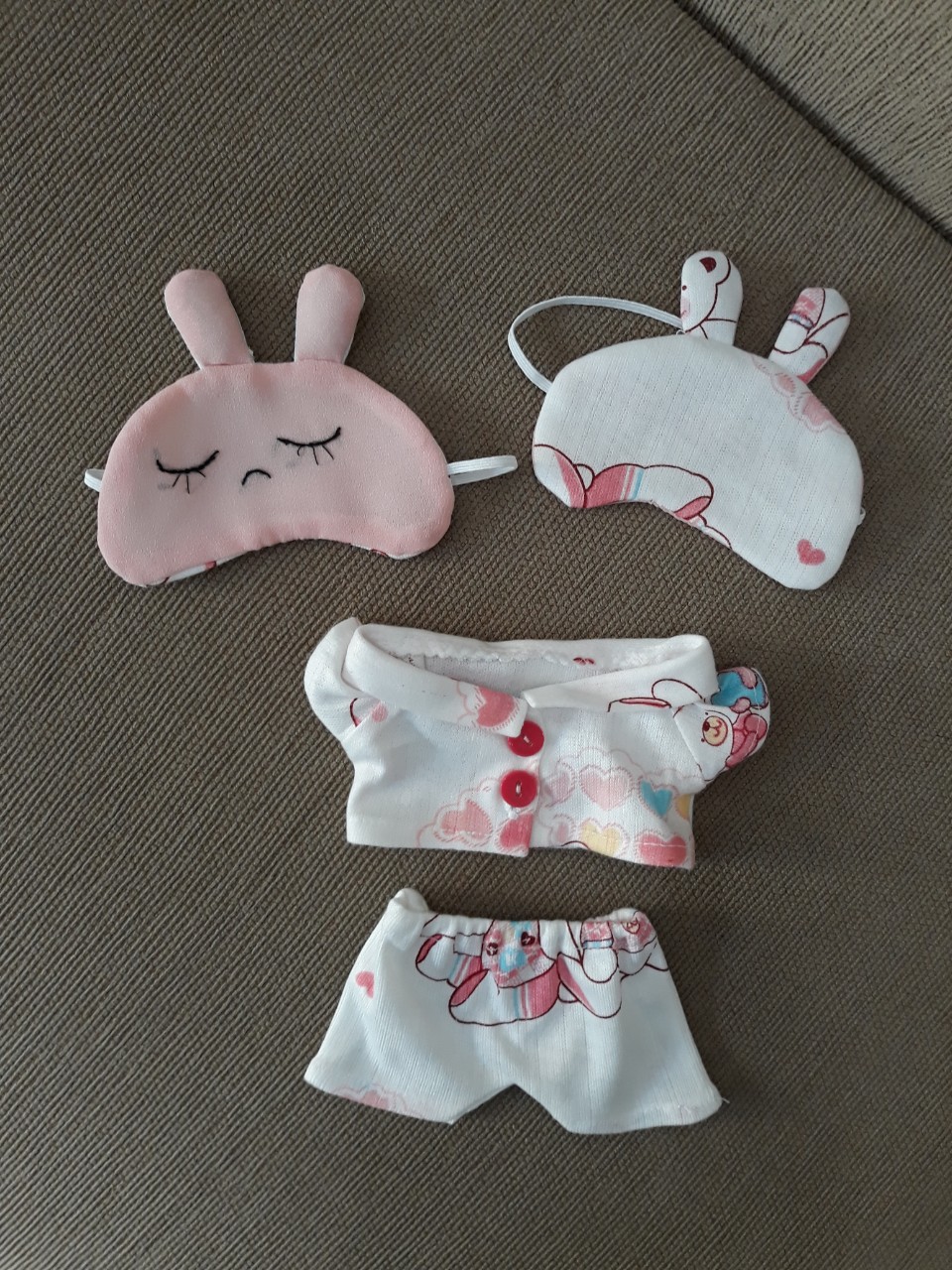 Bộ ngủ + Bịt mắt outfit doll 20 kpop