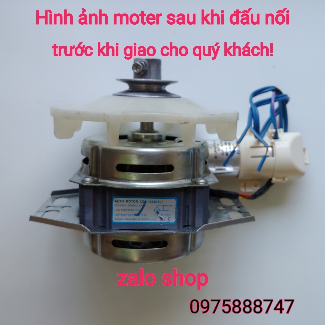 moter máy giặt Sharp 7 - 8kg ( Hãng tháo máy rin )