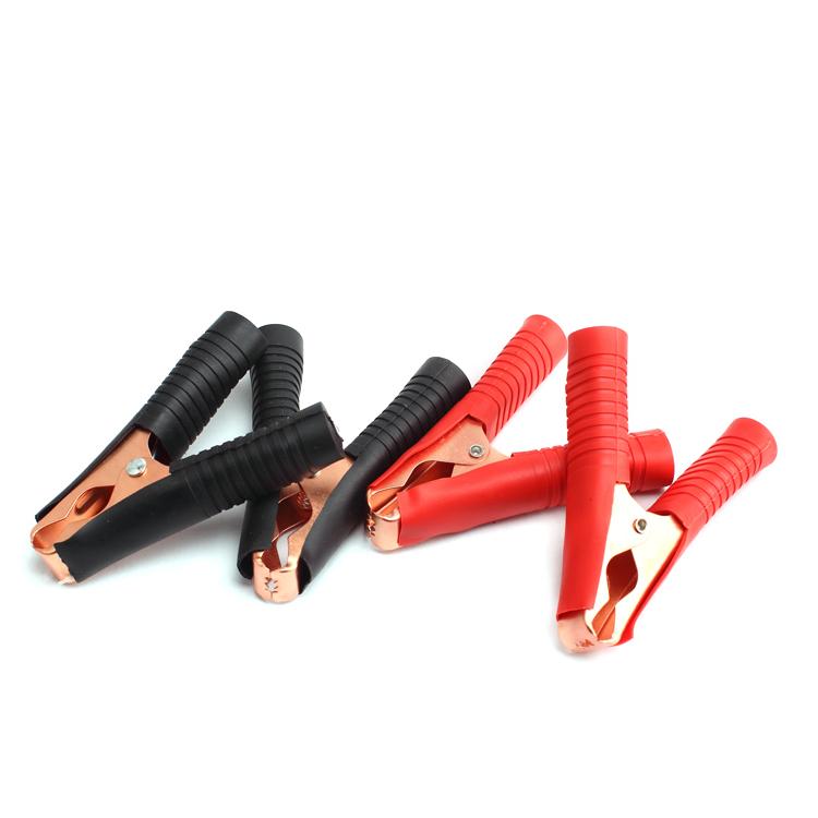 Bộ 4 đầu kẹp bình ắc quy 100A (đỏ + đen) - Kẹp cá sấu