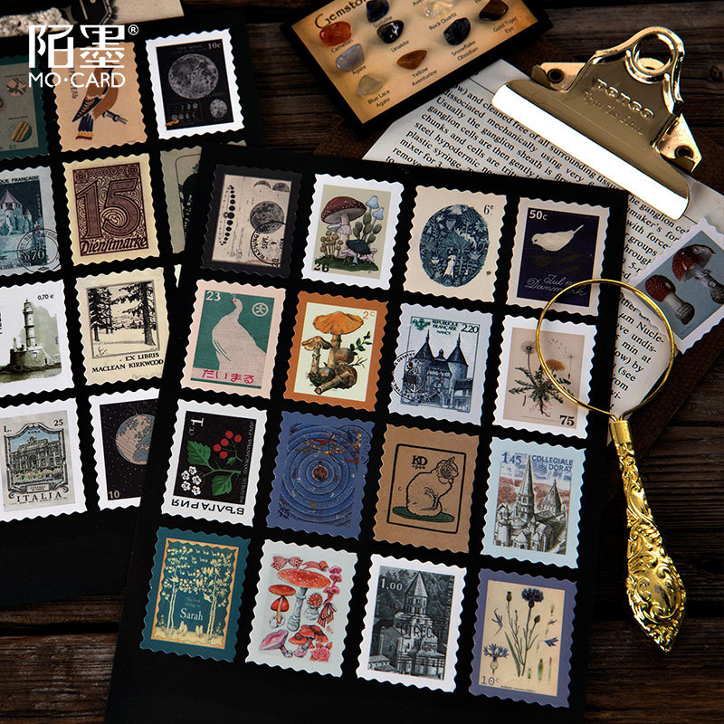 Set 46 Sticker Tem Thư Dán Trang Trí Planner, Scrapbook Nhiều Mẫu