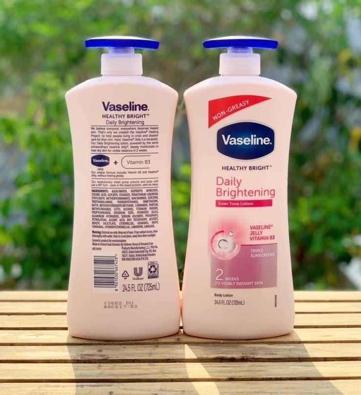 Vaseline Dưỡng Thể Trắng Da 725 ml của Mỹ