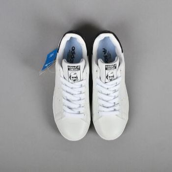 Giày Sneaker ông già smith màu trắng gót đen ( Full box+ phụ kiện)