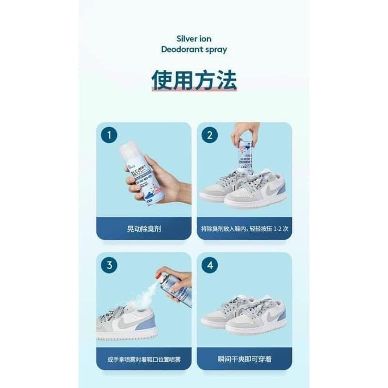 BÌNH XỊT GIÀY CHỐNG HÔI CHÂN NCE 260ML