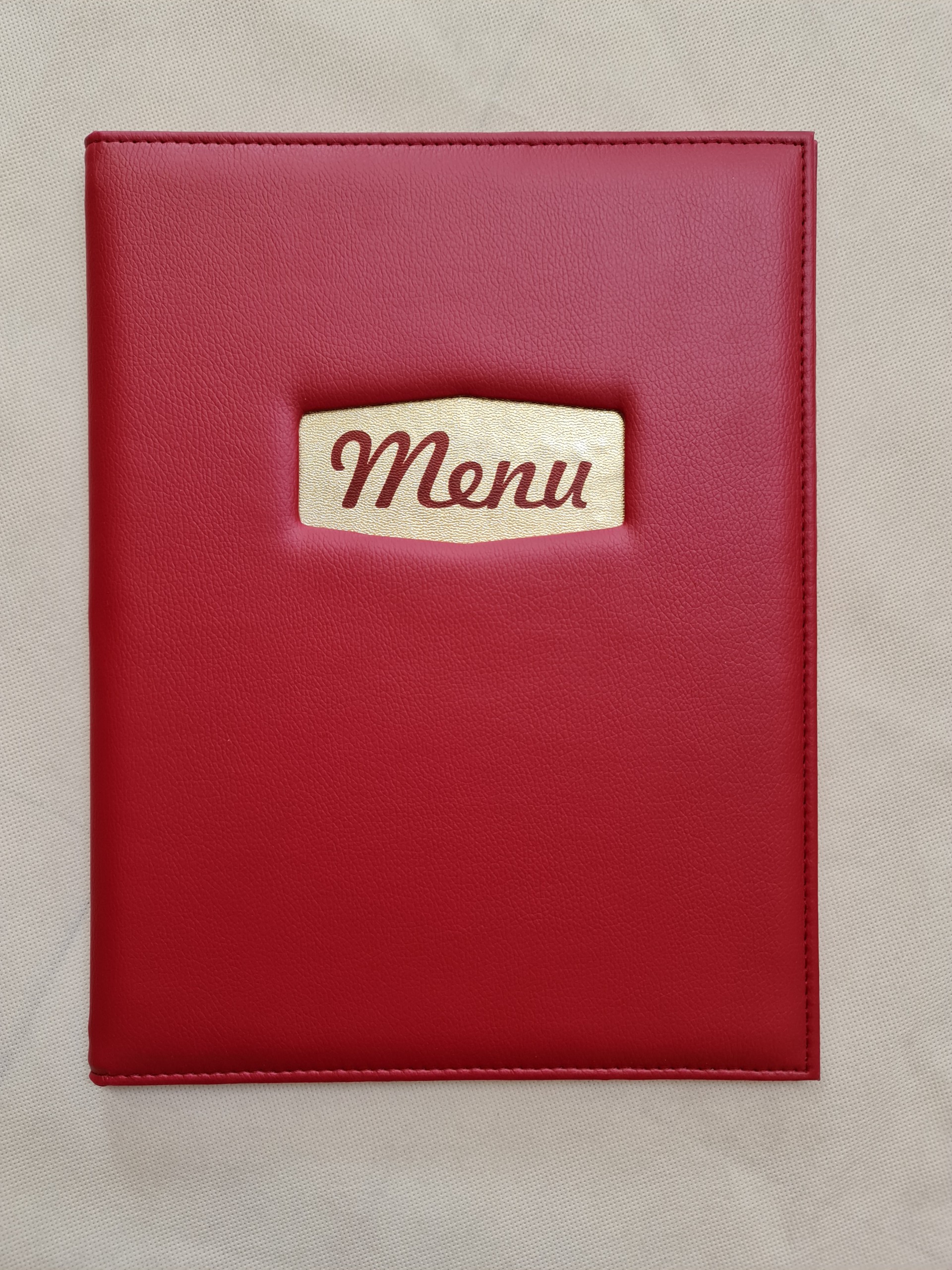 Quyển Menu Da A4 da cao cấp A4, cuốn menu cao cấp 10 - 20 lá nhựa dẻo bền