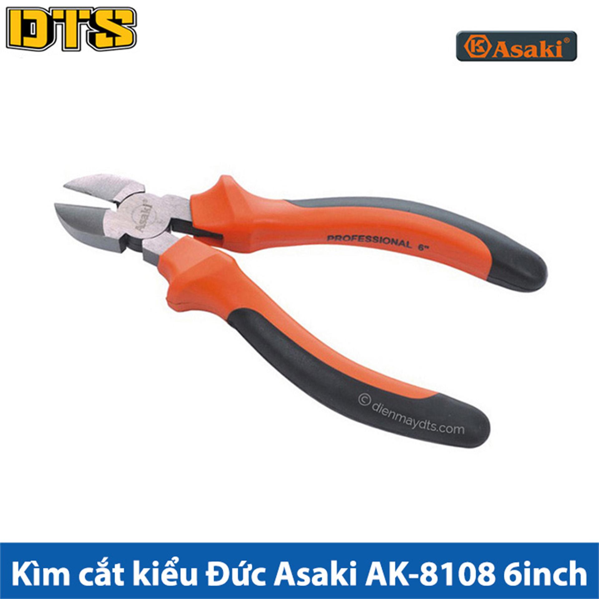 Kìm cắt kiểu đức asaki ak-8108 6 inch - 150mm
