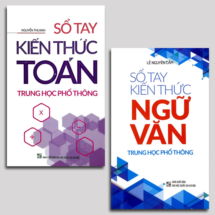 Sổ tay kiến thức THPT ( combo 2 quyển) Toán, Ngữ văn