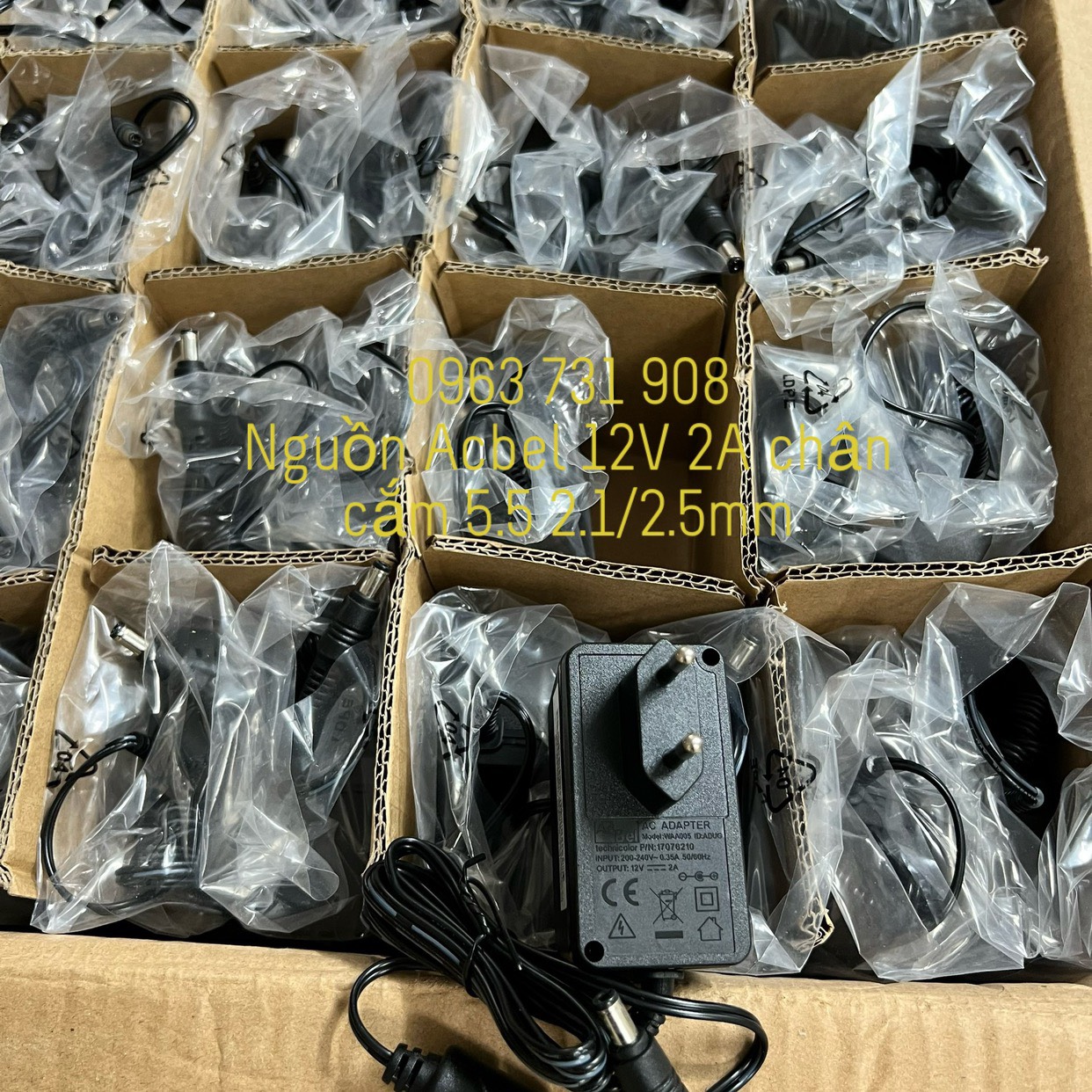Nguồn màn hình , đầu ghi camera 12V 2A AcBel