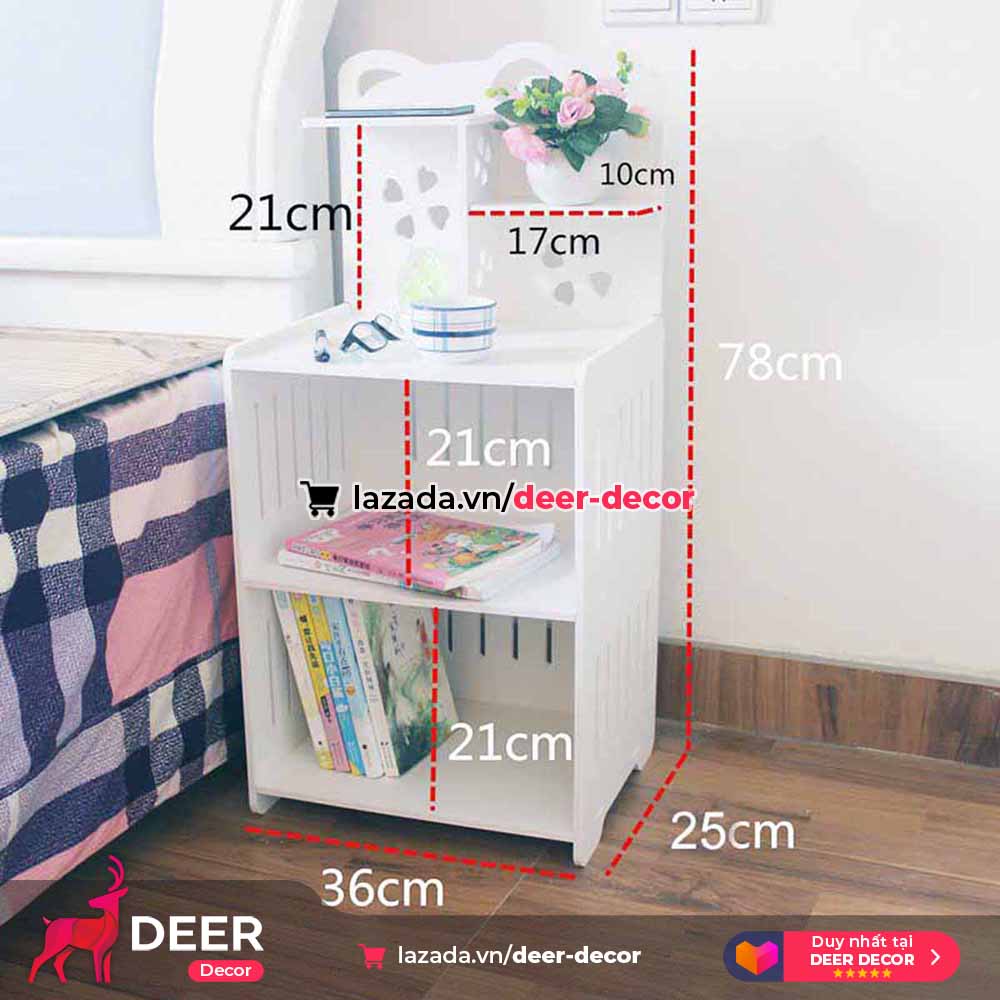 Bookcase bedside cabinet multi-purpose bear-deer decor