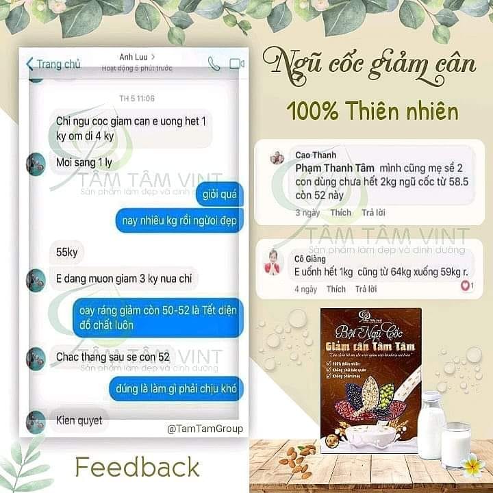 [HCM]NGŨ CỐC GIẢM CÂN TÂM TÂM 1KG