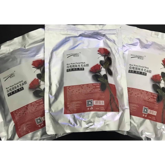 Mặt nạ bột colagen hoa hồng đỏ