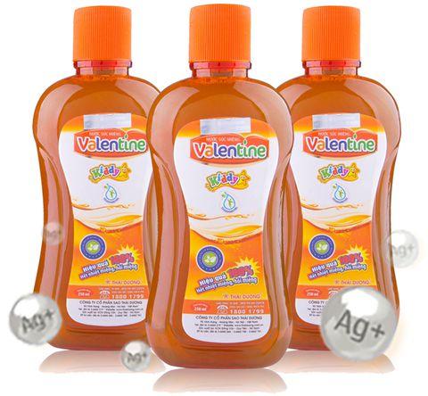 Nước súc miệng trẻ em valentine kiddy