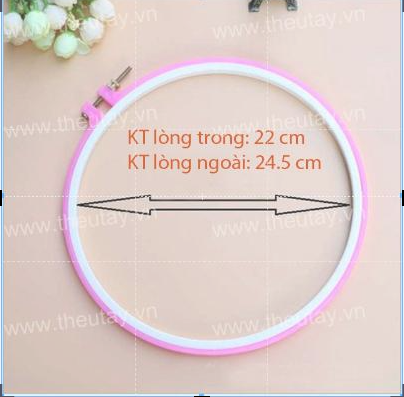 [HCM]Khung nhựa tròn thêu tranh C1