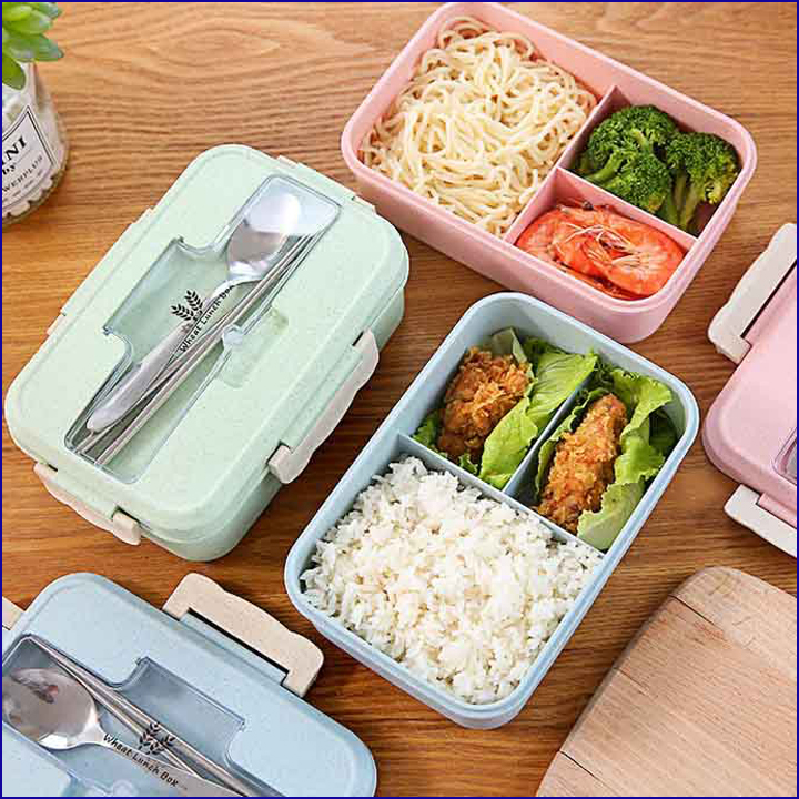 Hộp Cơm Lúa Mạch 3 Ngăn tiện lợi