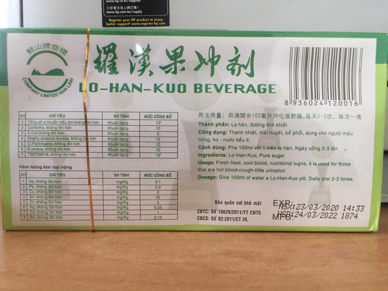 La Hán Quả Hòa Tan Hán Linh 170G