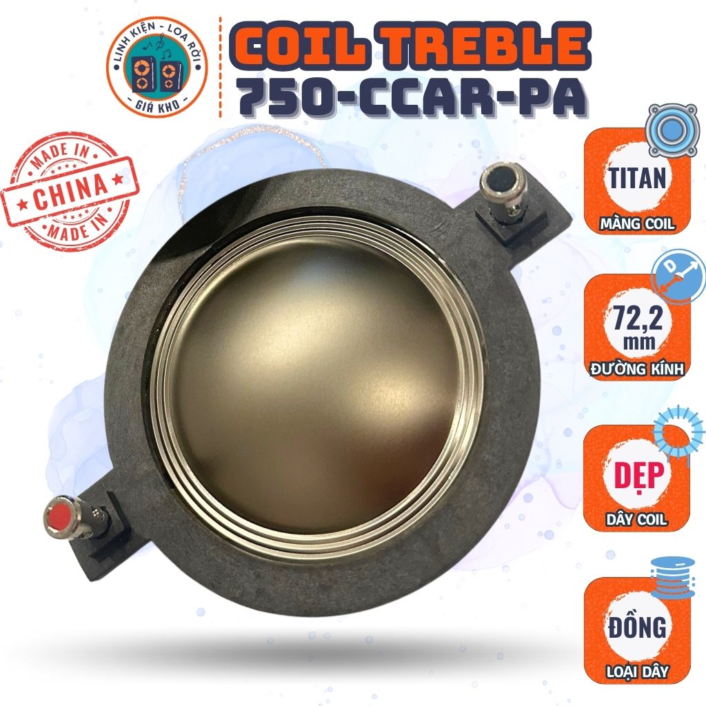 Coil Treble Speaker 750 - Titanium - Made in China