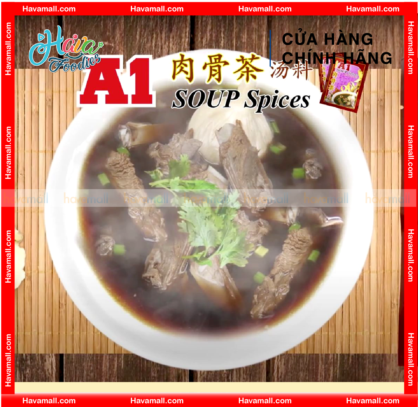 [HÀNG CÔNG TY NHẬP KHẨU] Gia Vị Súp Bak Kut Teh Hiệu A1 Gói 35g