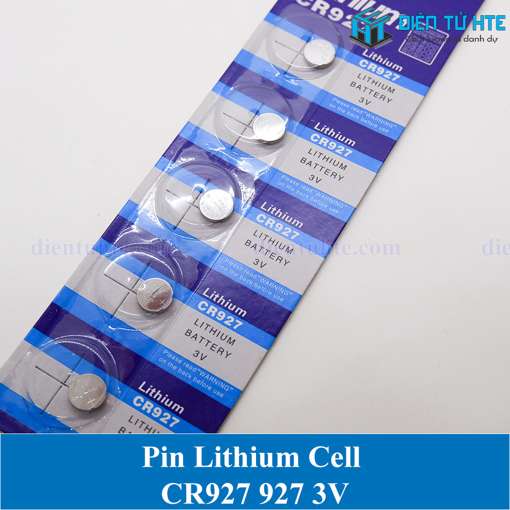 Bộ 2 viên Pin Lithium Cell CR927 3V (Trong vỉ)