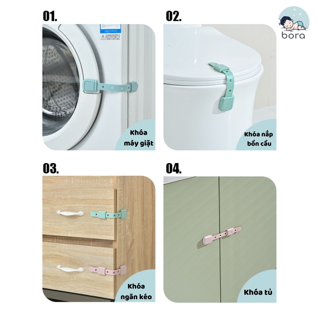 Khóa tủ lạnh, khóa tủ an toàn cho bé