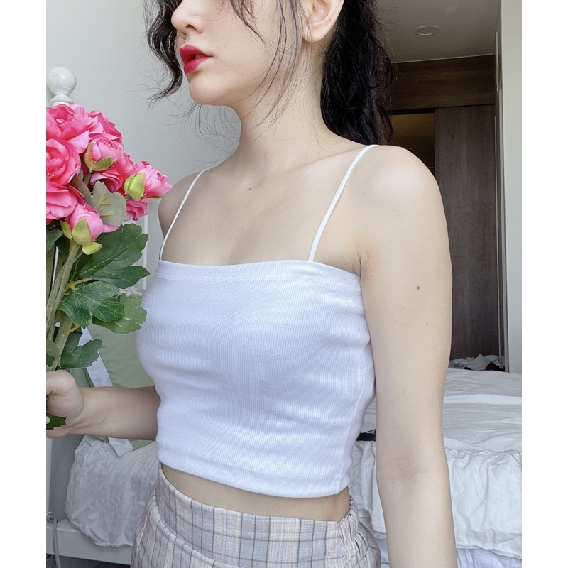 Áo 2 dây MONÁ - MIZU TRẮNG/ĐEN