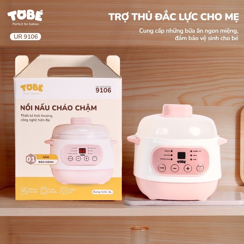 Nồi nấu cháo chậm ToBe cho bé (có sẵn)