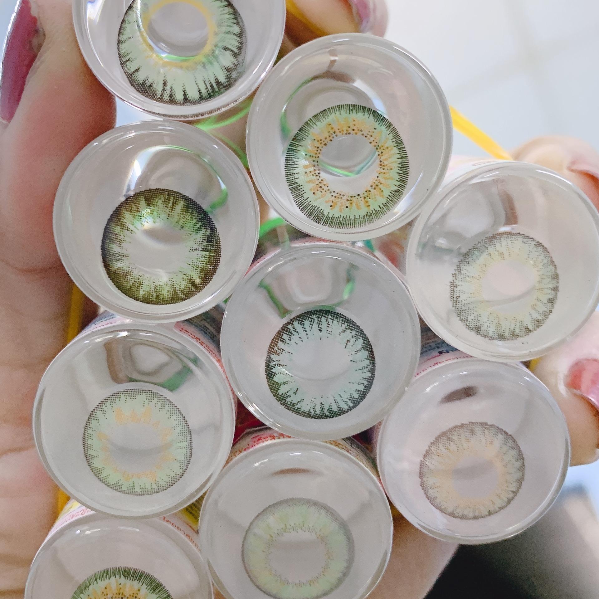 [HCM]lens màu xanh lá không độ