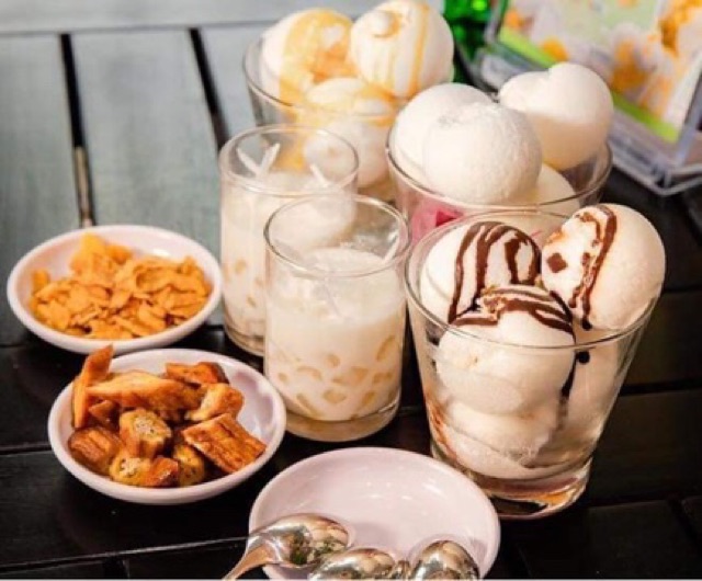 Ly Thủy Tinh Sữa Chua Trân Châu 175ml 6 chiếc