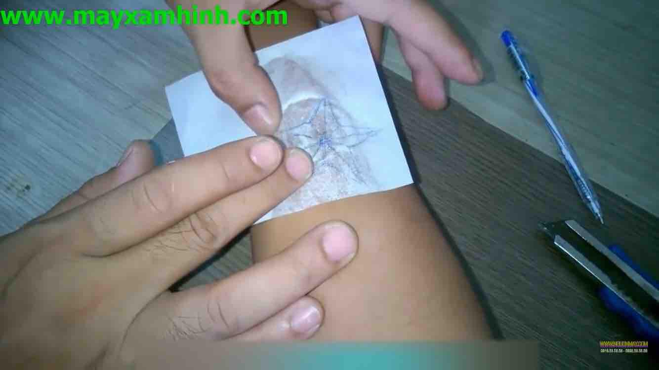 Combo 03 tờ giấy than scan in hình xăm khổ A4