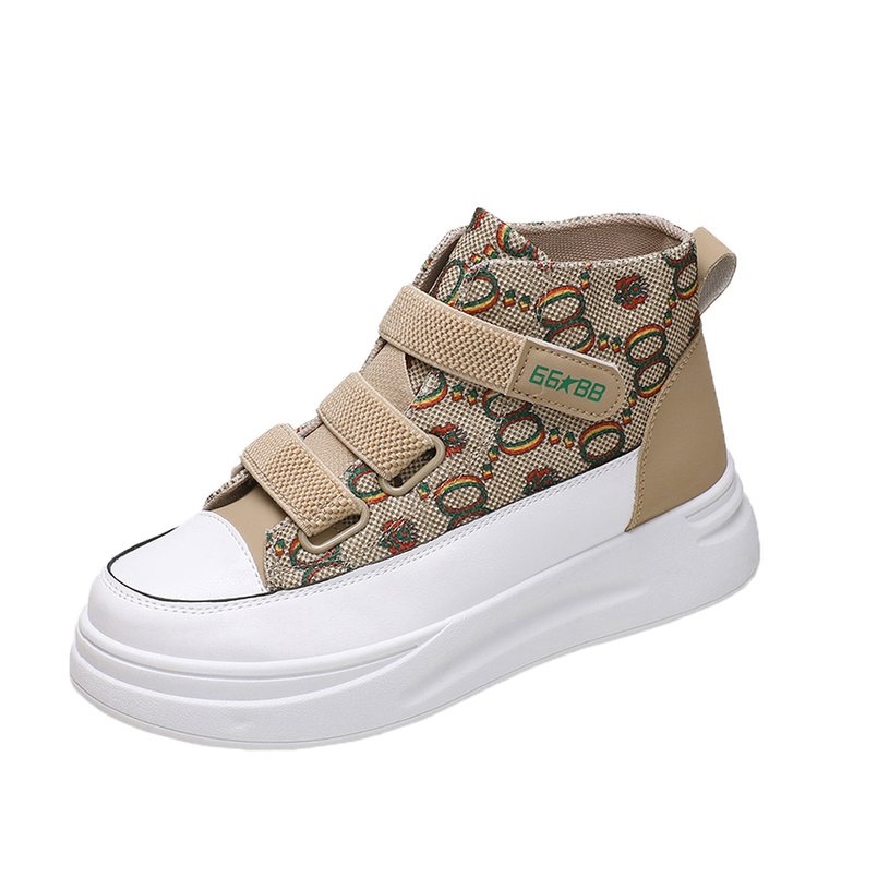 Giày thể thao cổ cao 24h vải canvas đế dày thoáng khí 2 kiểu mới cho nữ