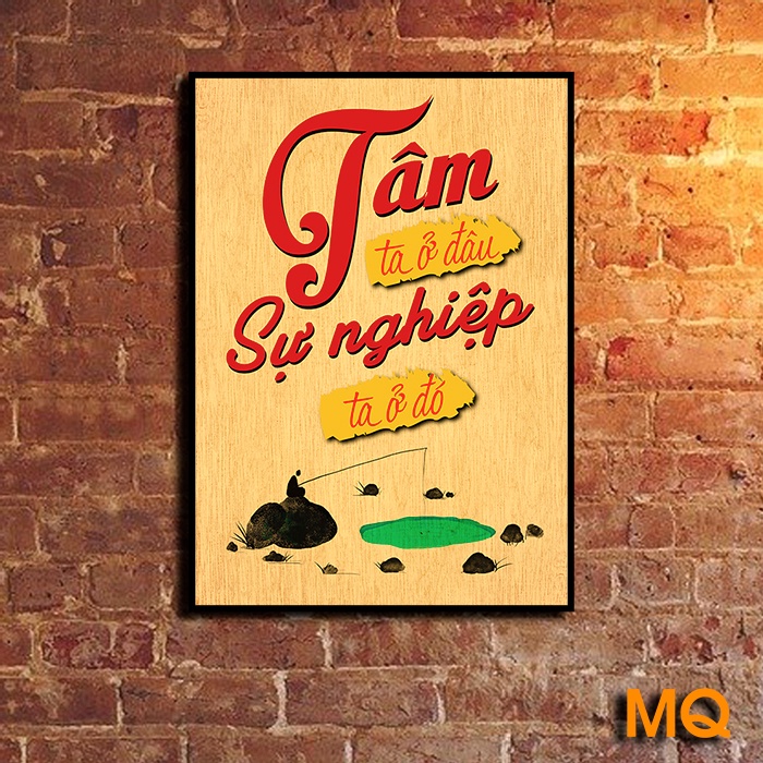 Tranh Slogan Treo Trang Tro Van Phung Làm Viec Dep