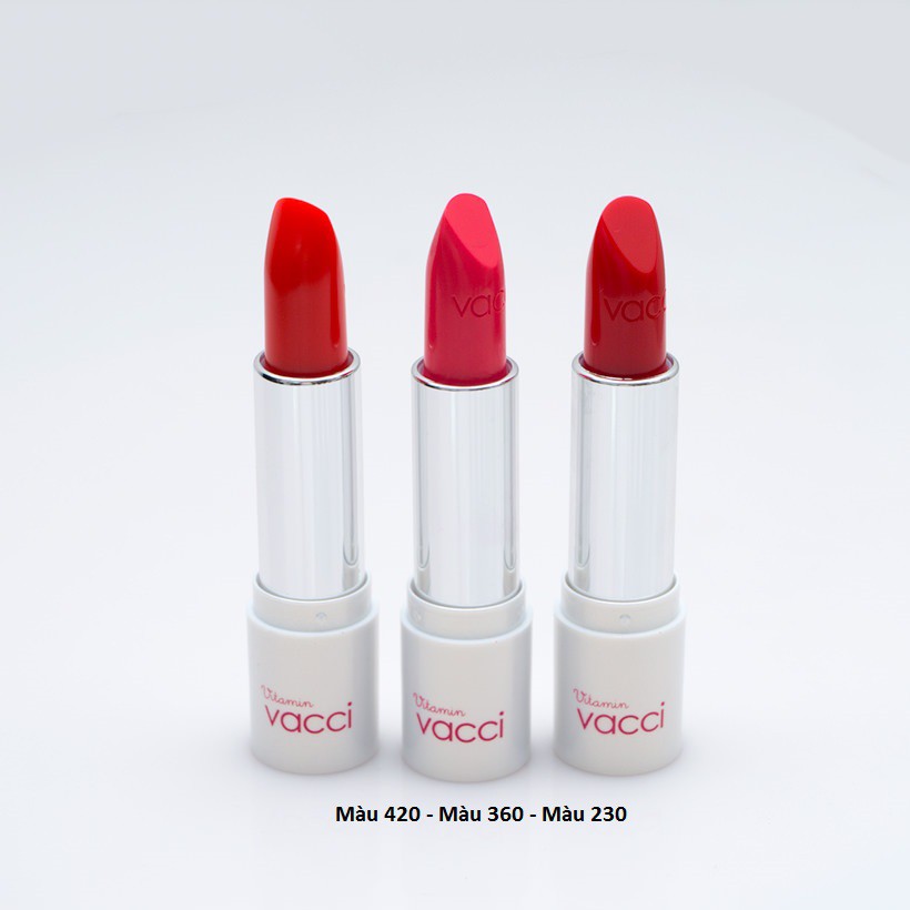 [ có tem] Son Vitamin dưỡng môi lâu phai Vacci (Hàn Quốc)