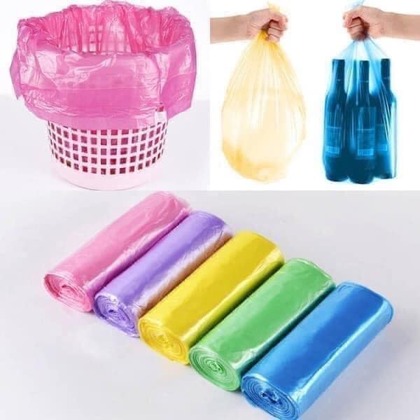 Set 5 cuộn túi rác sinh học tự phân huỷ, túi rác size to, set 5 cuộn x 75 túi rác sinh học tự hủy