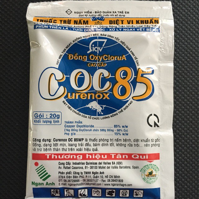 trừ nấm, vi khuẩn COC85