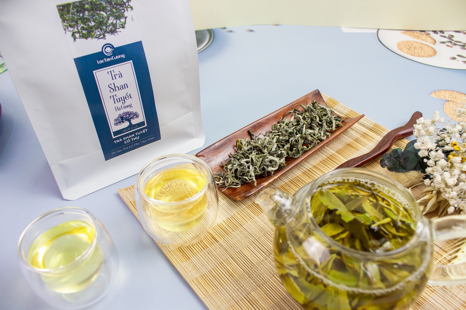 Shan Tuyet Ancient Tea from Ha Giang - Loc Tan Cuong - Northwest Specialty Ancient Tea - 100Gr Bag