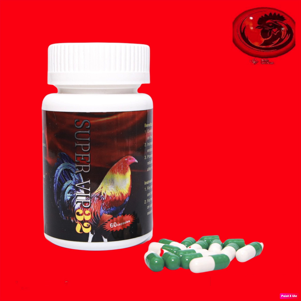 Super vip 32 hủ 60 viên tăng bo, nở khung, hao đá dành cho gà đá