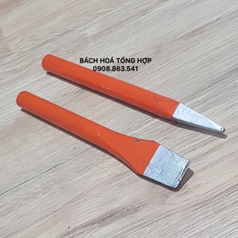 Đục dẹp và nhọn sắt dài 20cm